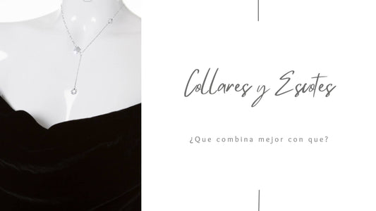 Escote con un collar tipo Y portada de blog de joyas y moda de tips para elegir el collar según el escote.