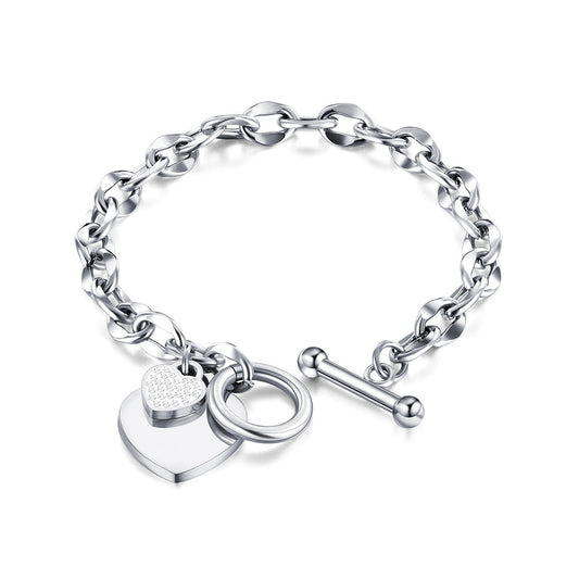 PULSERA ACERO CUORE STEEL