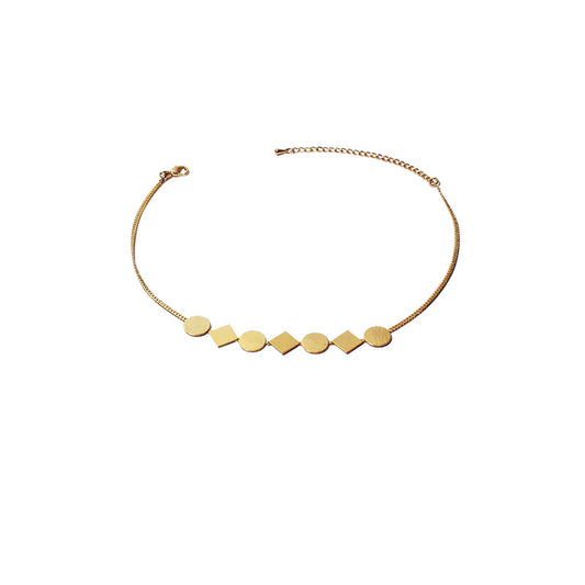 COLLAR ACERO TOSCANA GOLD