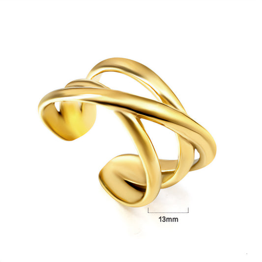 ANILLO ACERO OSLO GOLD