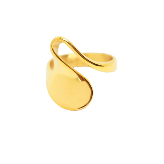 ANILLO ACERO VERONA GOLD